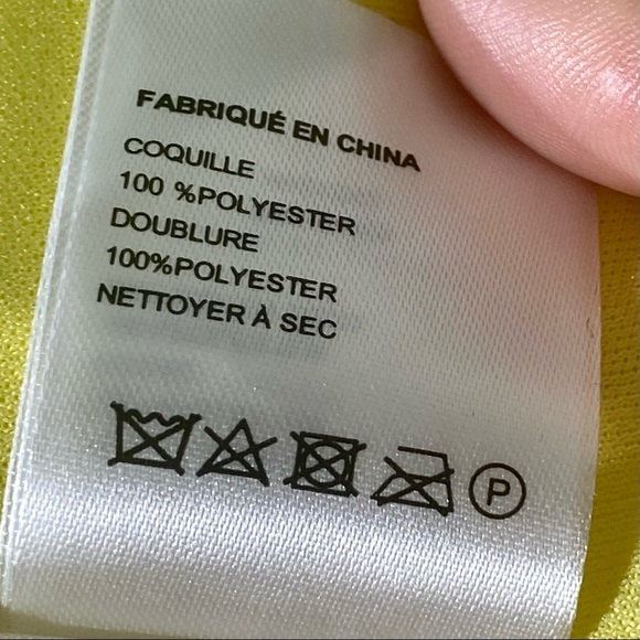 Laundry NWT By Shelli Segal Short Sleeve,V-Neck Ruffled Asymmetrical Hem Yellow - Picture 14 of 15